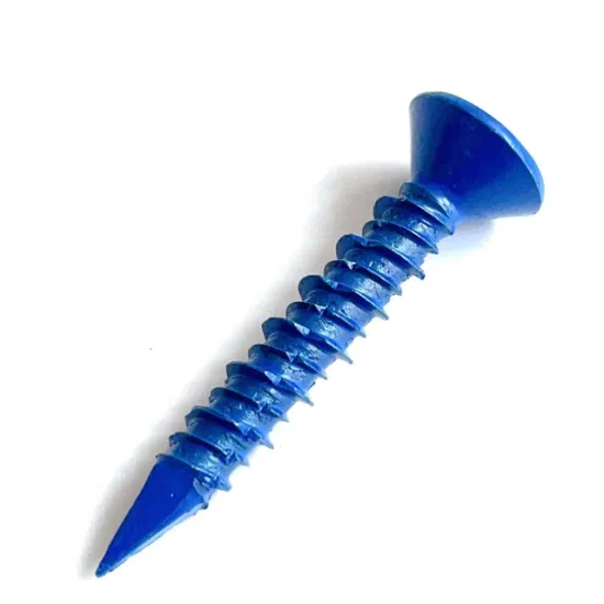 Proveedor chino Yuanzhi Blue Ruspert DIN965 Phillips Csk cabeza tornillo de hormigón 1/4